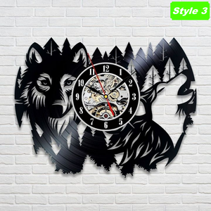 Wolf Wall Clock