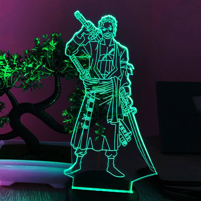 Roronoa Zoro Figure Led Night Light