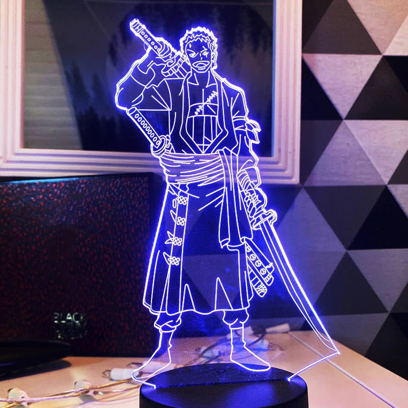 Roronoa Zoro Figure Led Night Light